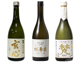 北陸の地酒 日本酒セット：4合瓶×3本 イメージ