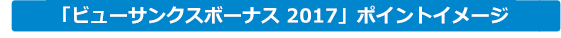 「ビューサンクスボーナス2017」ポイントイメージ