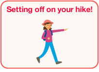 Setting off on your hike!