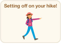 Setting off on your hike!