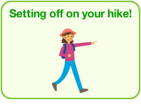 Setting off on your hike!