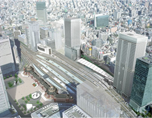 Overall image of completed Tokyo Station City