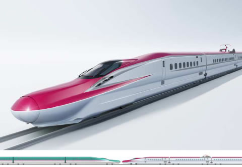 Exterior Images of New Shinkansen (E6 Series) Mass–Production Prototype