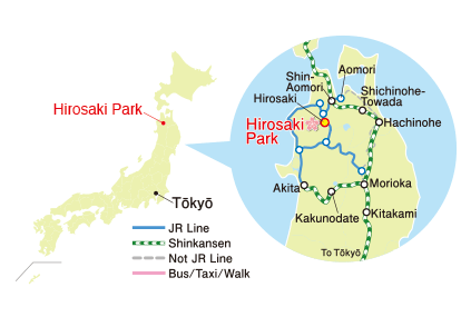 Location – Hirosaki Park