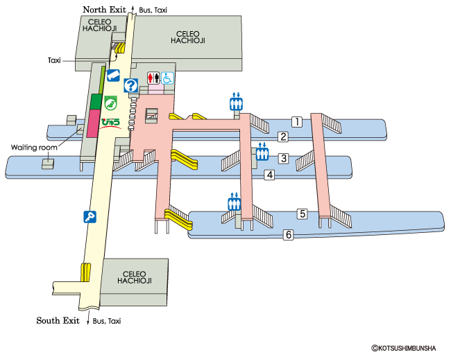 Hachioji Station Map