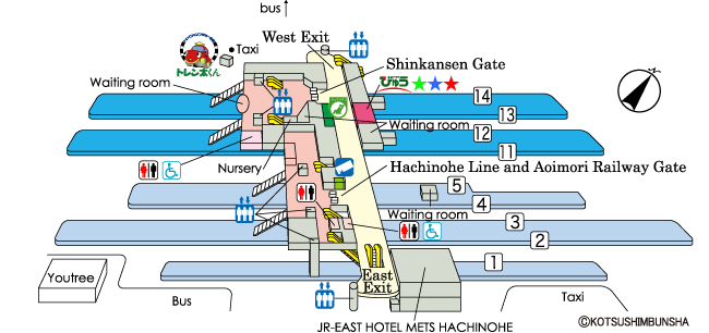 Hachinohe Station Map
