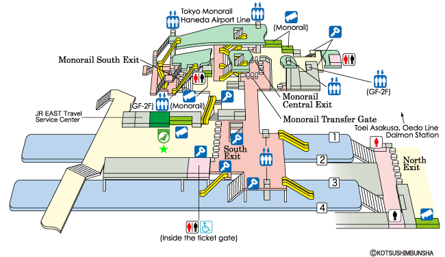 Hamamatsucho Station Map