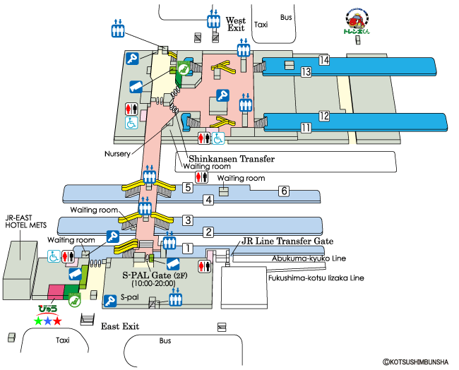 Fukushima Station Map