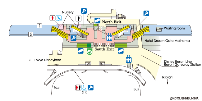 Maihama Station Map