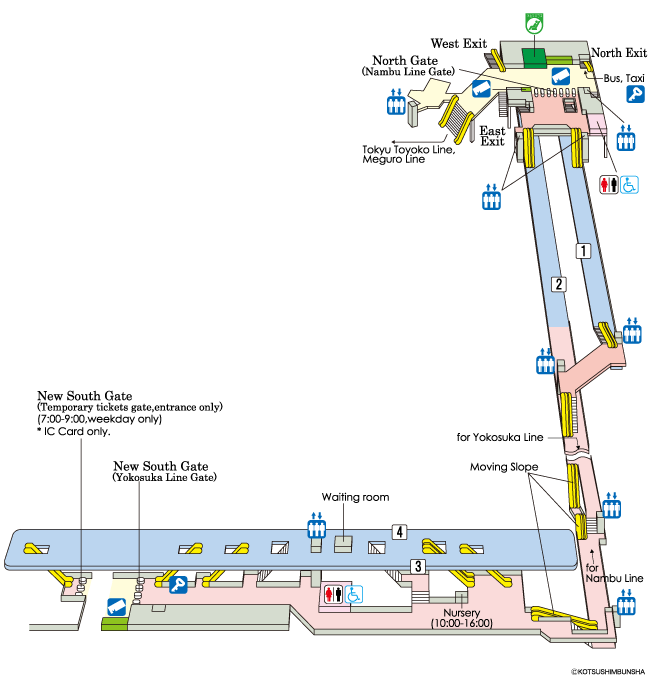 Musashi-Kosugi Station Map