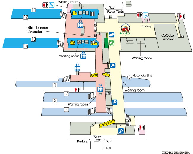 Echigo-Yuzawa Station Map