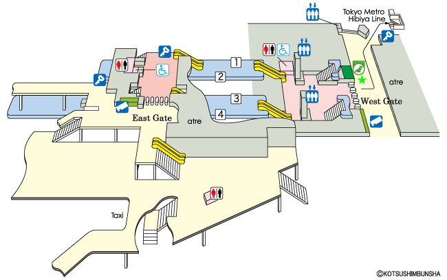 Ebisu Station Map