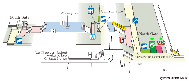 Oji Station Map
