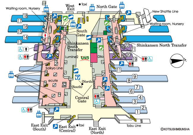 Omiya Station Map