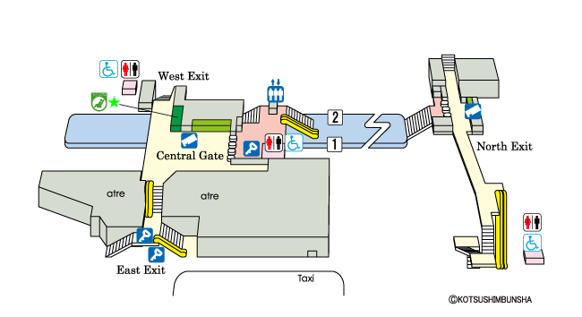 Omori Station Map