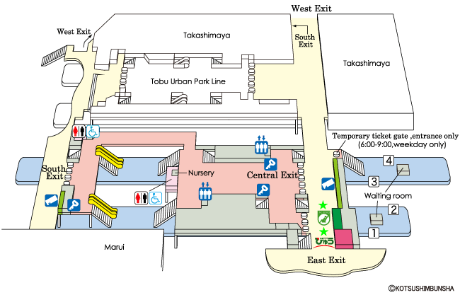 Kashiwa Station Map