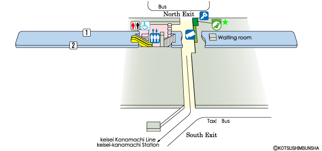 Kanamachi Station Map