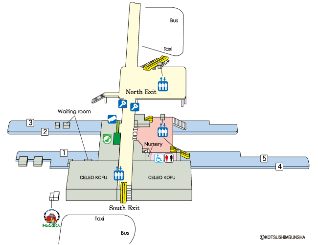 Kofu Station Map
