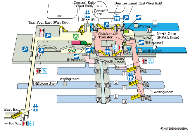 Koriyama Station Map