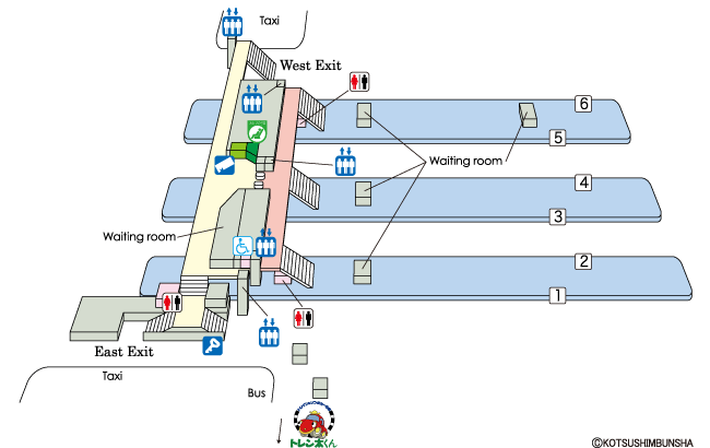 Shiojiri Station Map