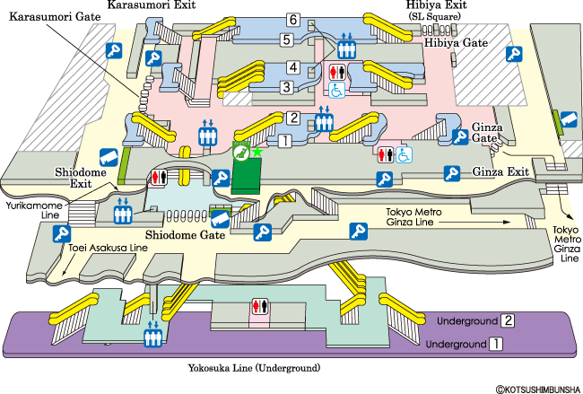 Shimbashi Station Map