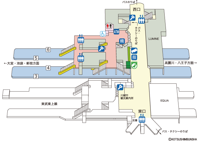 川越駅構内図