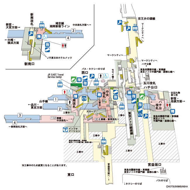 渋谷駅構内図