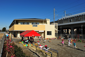 駅型保育園庭のイメージ