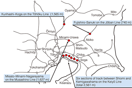 Lines and sections on which fences will be installed