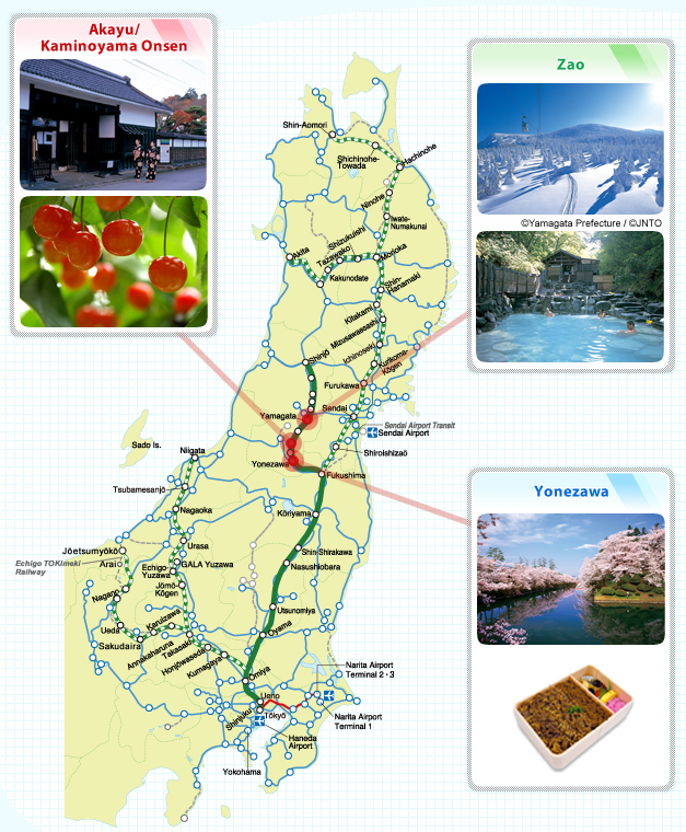 Yamagatashinkansen Map