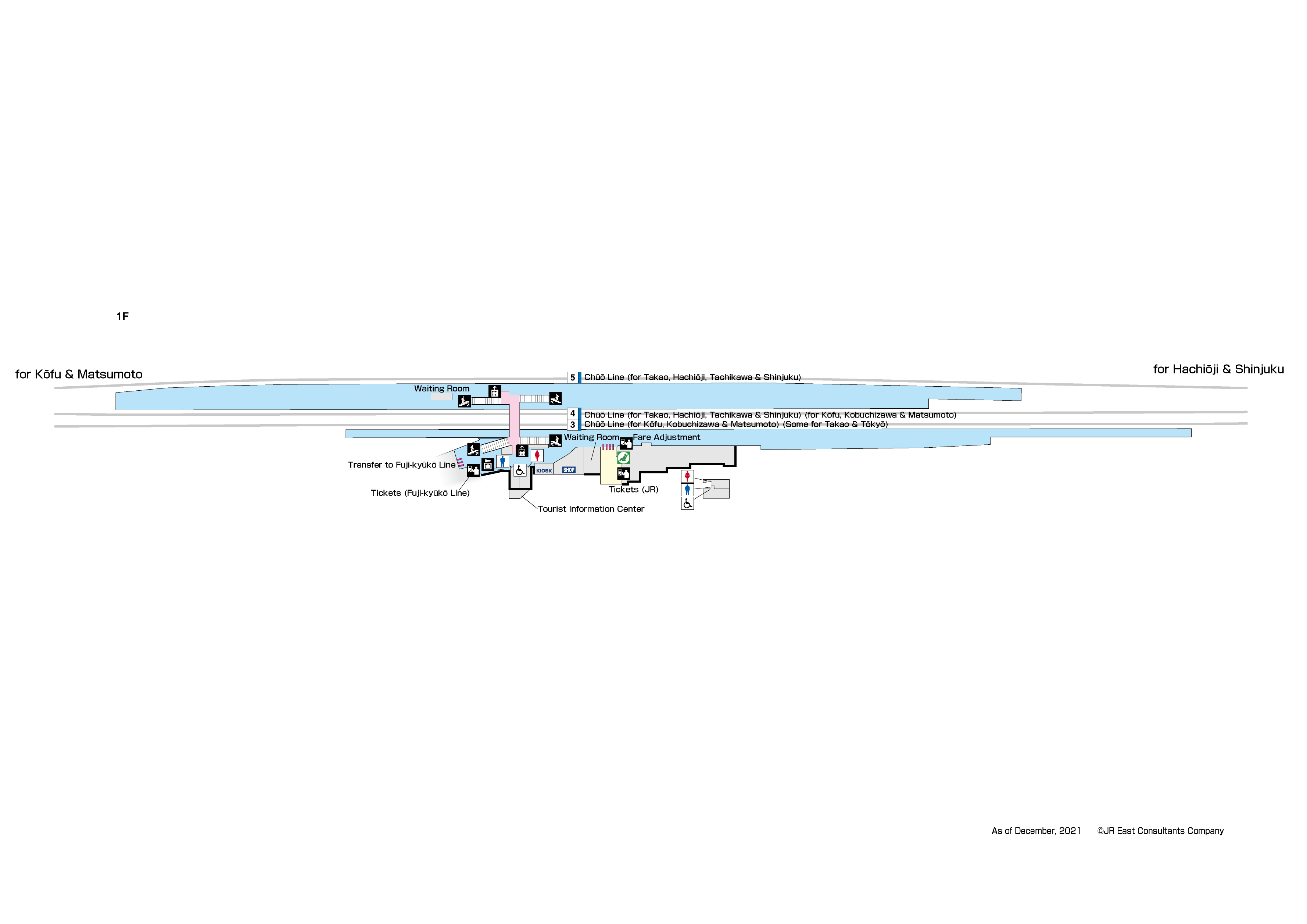 Otsuki Station 1FMap