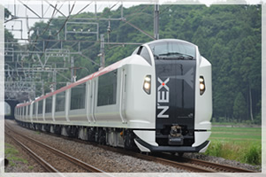 The limited express (the Narita Express is pictured)