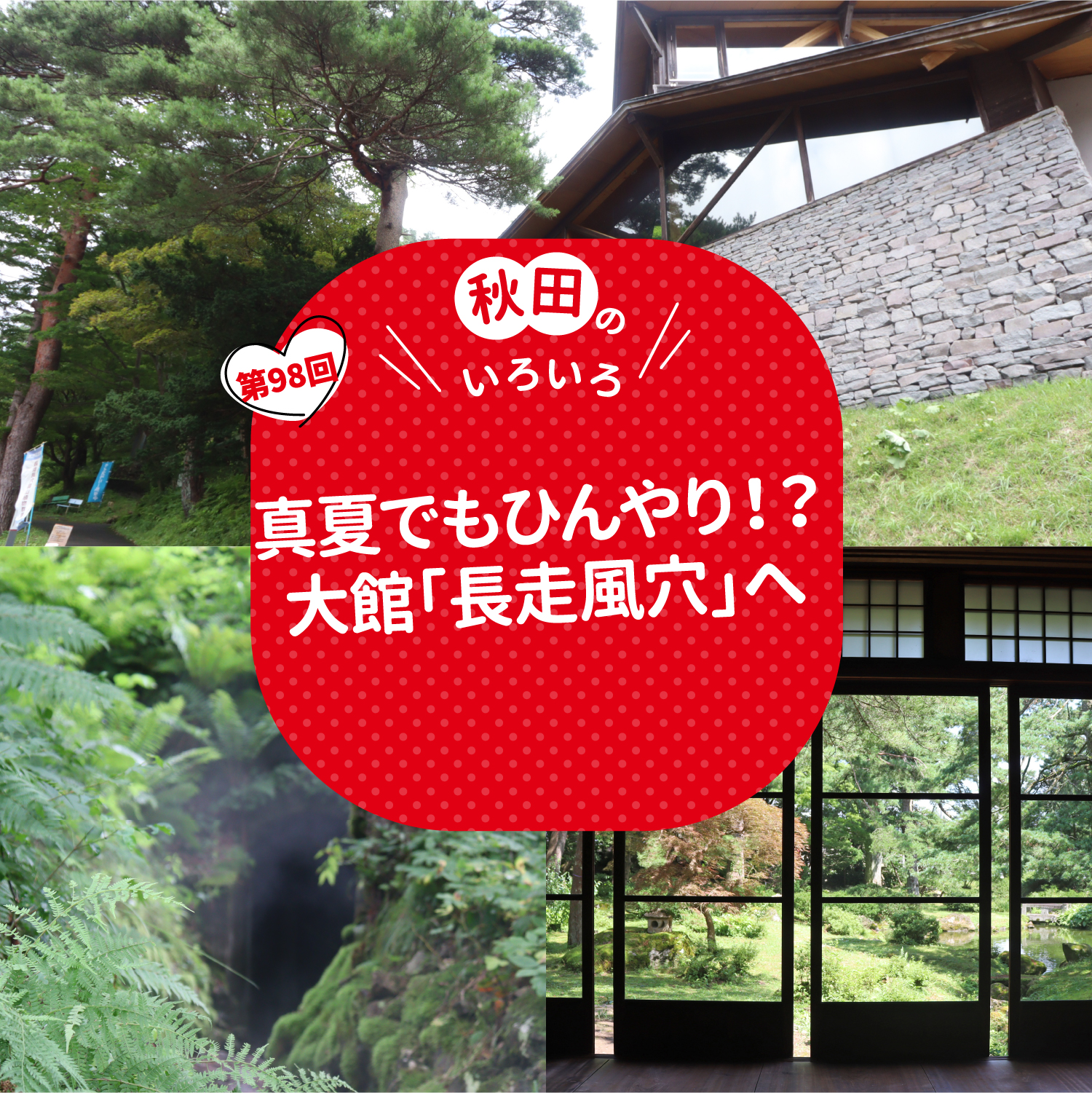 真夏でもひんやり！？大館「長走風穴」へ