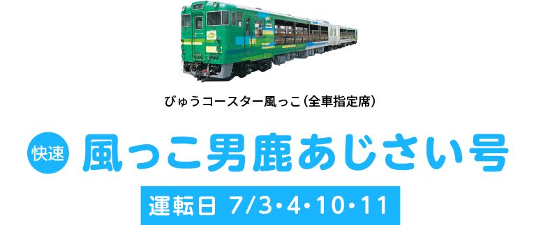 夏の増発列車 Jr東日本