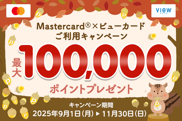 Mastercard®×ビューカードご利用キャンペーン実施中！