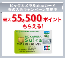 ビックカメラSuicaカード 入会キャンペーン 画像