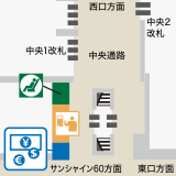 駅全体の構内図