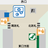 駅全体の構内図