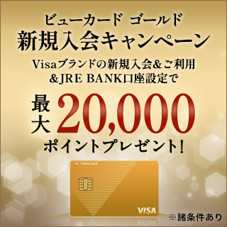 ビューカード ゴールド 新規入会キャンペーン 画像