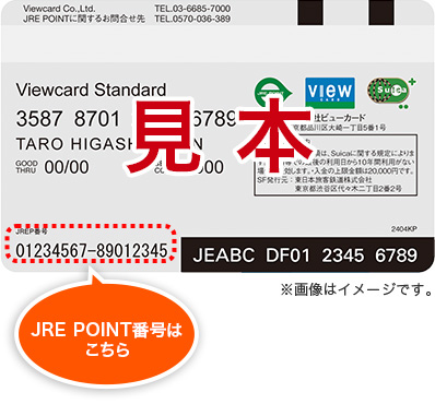 カード券面のイメージ