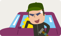車上狙い イメージ
