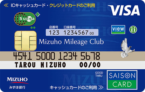 みずほマイレージクラブカード《セゾン》Suica