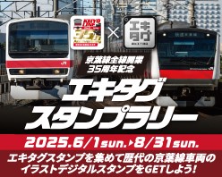 「京葉線全線開業35周年記念エキタグスタンプラリー」を開催します！