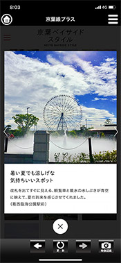 画面:スナップギャラリー(Vol.1 葛西臨海公園 大観覧車)