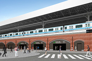 新橋駅完成イメージ