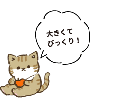 大きくてびっくり！