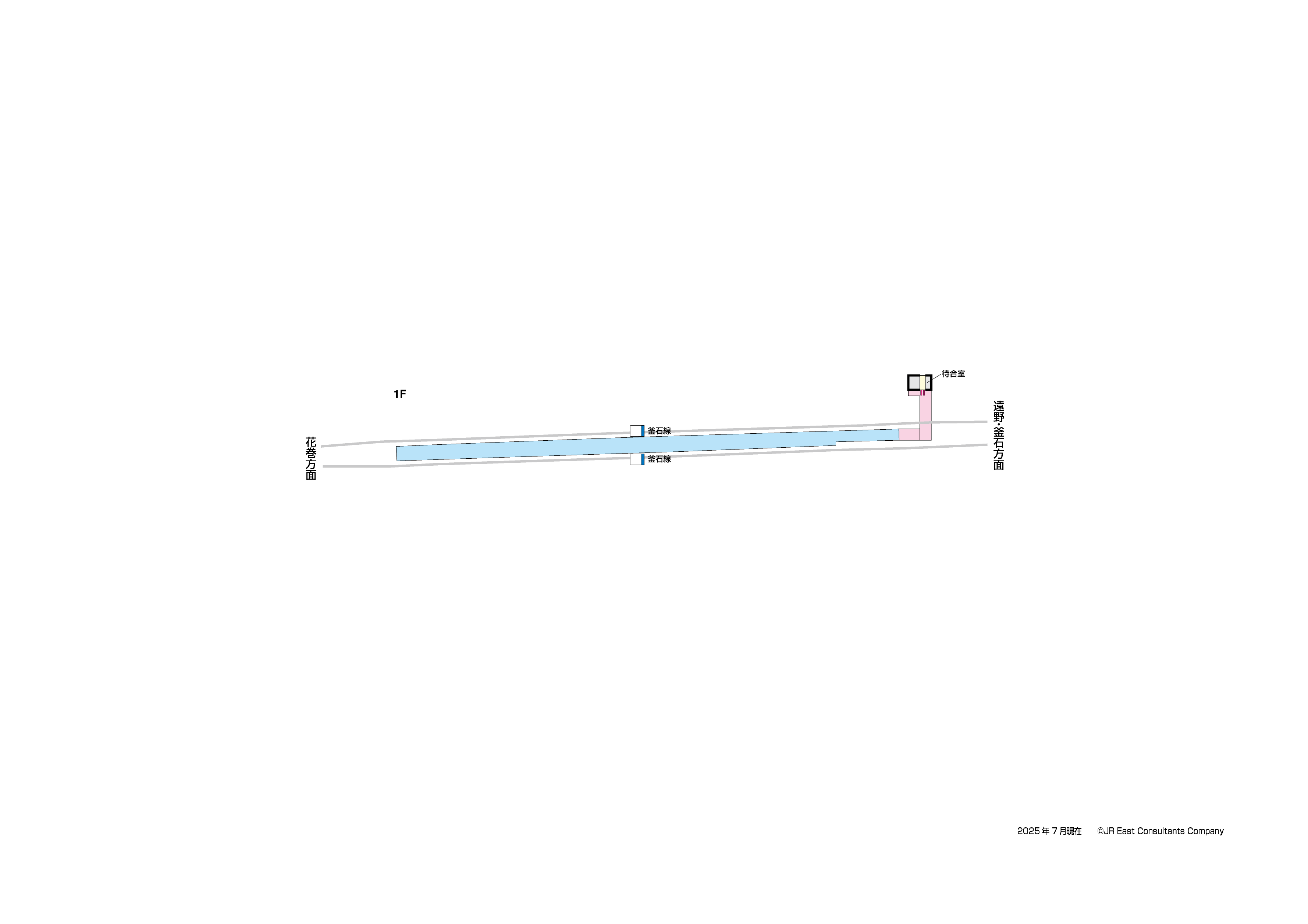 似内駅　1F構内図