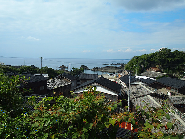 宿根木での撮影風景