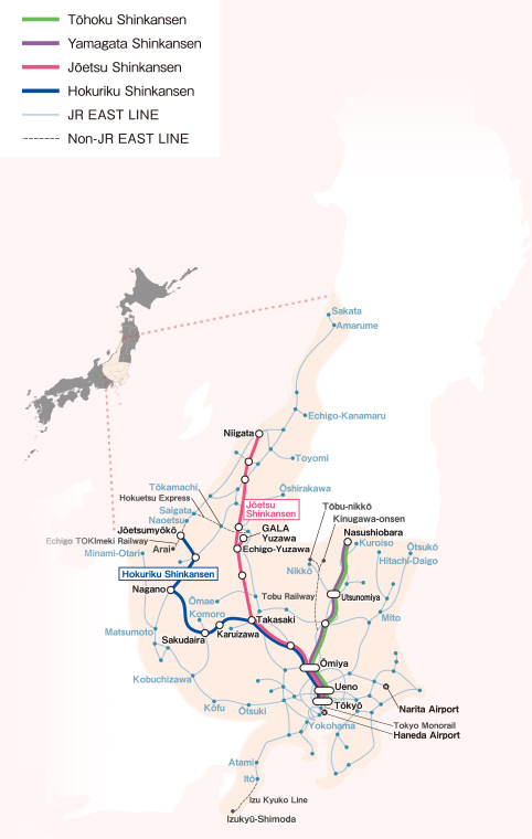 Eastern Japan Hanabi : JR EAST PASS - NAGANO, NIIGATA AREA