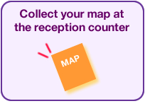 Collect your map at the reception counter